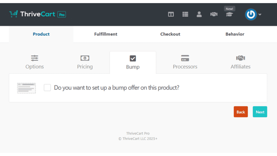 Thrivecart: Order Bump anlegen