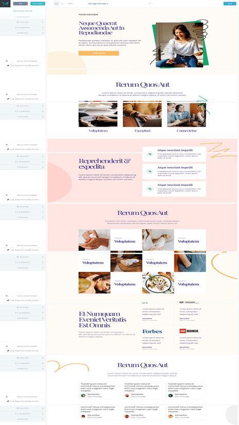 Thrivecart Template als Vorschau